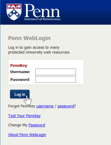 Login to Support Center with your pennkey and password