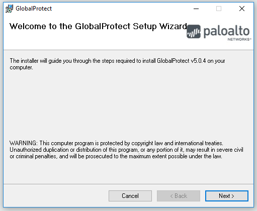 Screenshot of Windows installer